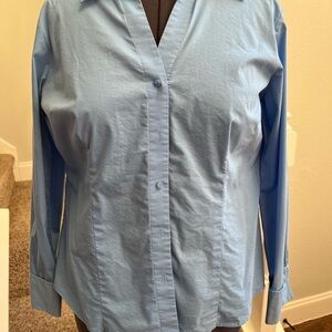 Worthington Light Blue Button Down Shirt